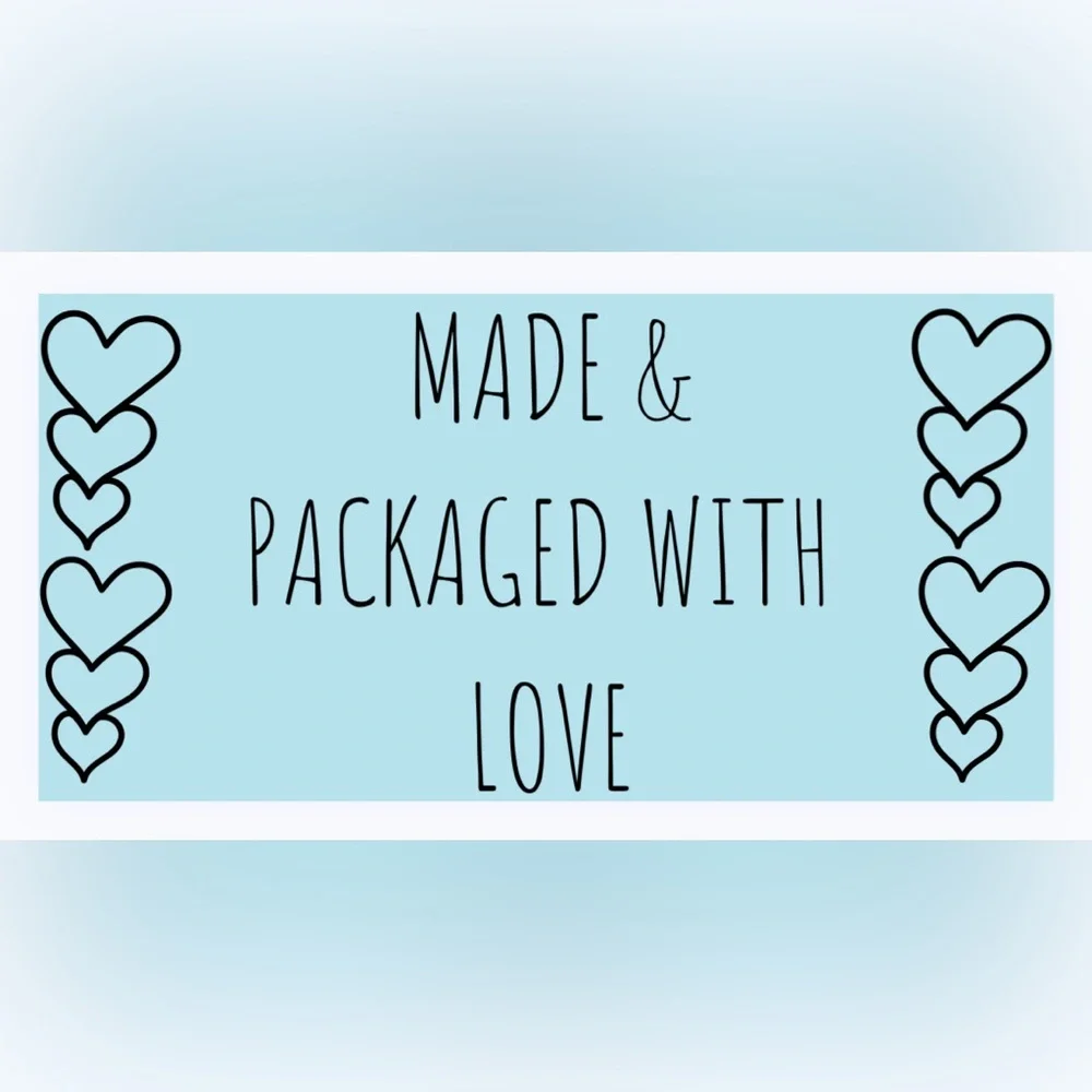 30 STICKERS -‎ 2” x 1” - MADE & PACKAGED WITH ‘LOVE’